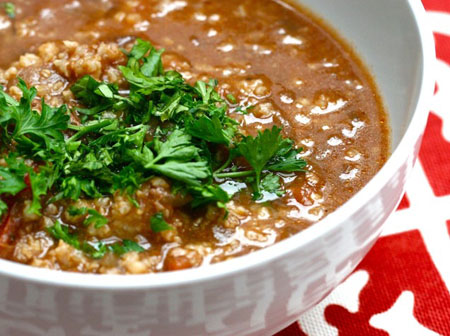 Soup-harcho - opskrift med kylling