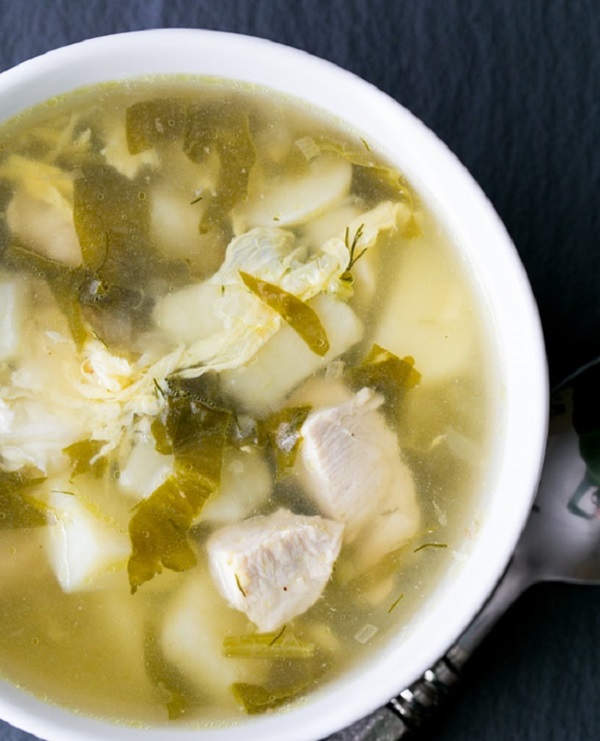 Grøn suppe fra sorrel