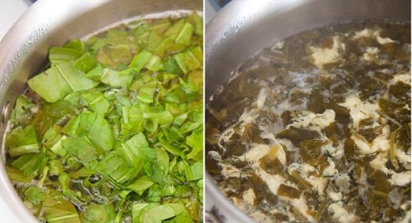 Grøn suppe fra sorrel