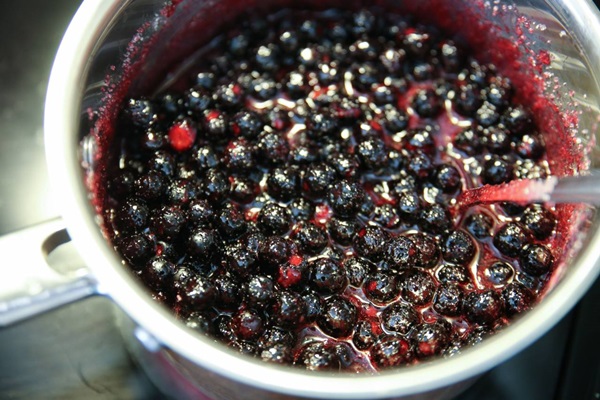 Jam fra sort chokeberry