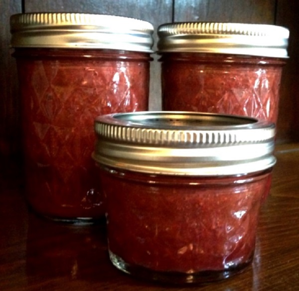 Jam fra rabarberen