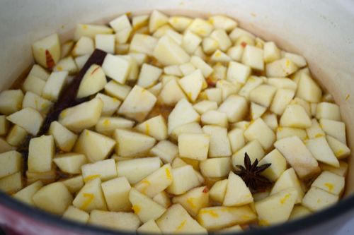 Aromatisk marmelade fra æbler med kanel