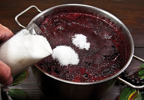 Hjemmelavet vin fra chokeberry