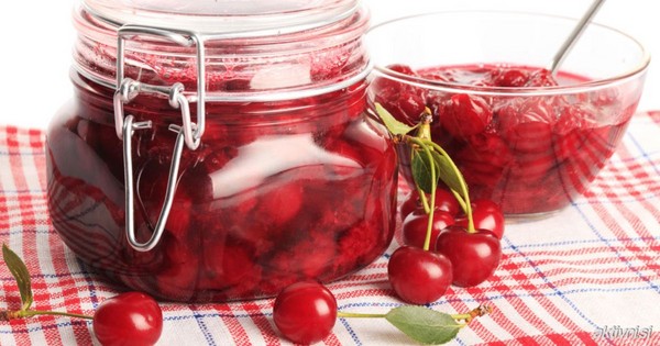 Kirsebær til vinteren - opskrifter - syltetøj med frø og pitted, Fem minutter, syltetøj, gelé uden gelatine, kirsebærkompot
