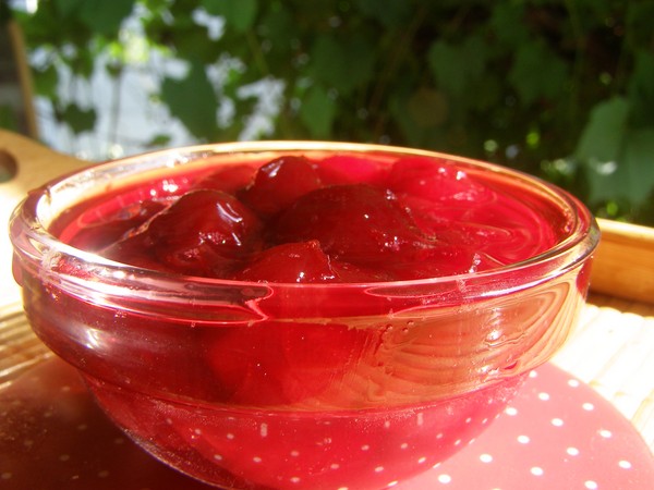 Kirsebær til vinteren - opskrifter - syltetøj med frø og pitted, Fem minutter, syltetøj, gelé uden gelatine, kirsebærkompot