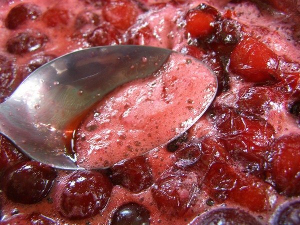 Kirsebær til vinteren - opskrifter - syltetøj med frø og pitted, Fem minutter, syltetøj, gelé uden gelatine, kirsebærkompot