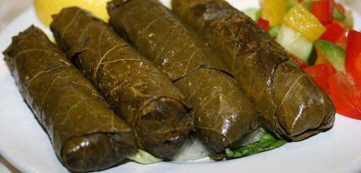 Sådan syner du vinbladene til dolma