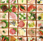 Forretter til et buffet bord