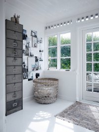 Interiør i hvid farve