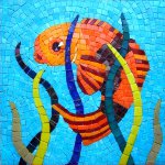 Mosaik på badeværelset Mosaik på badeværelset